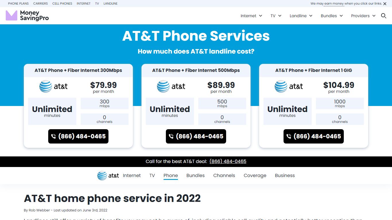 AT&T Home Phone Services: AT&T Landline - MoneySavingPro